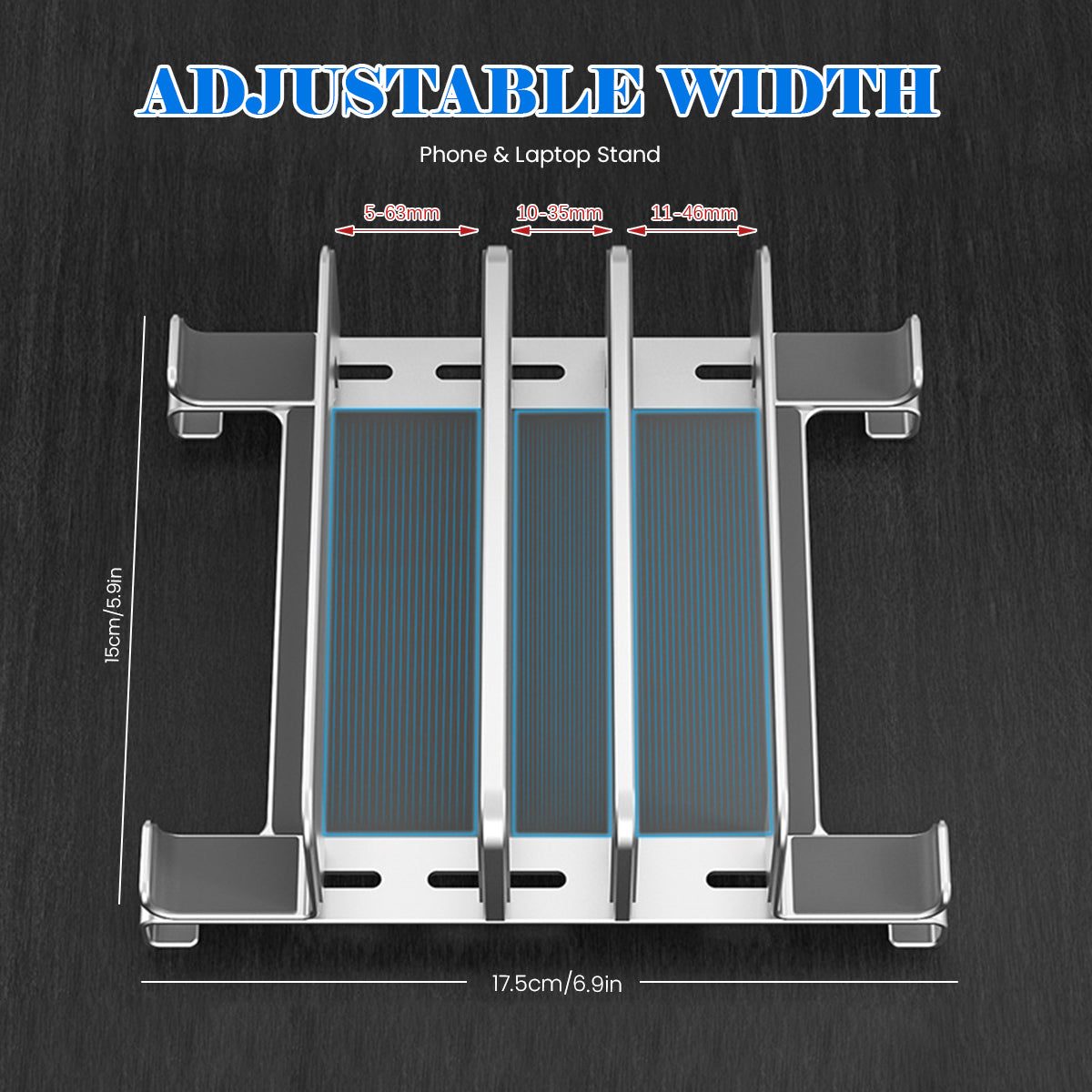 ZORBES® 3 Slot Vertical Laptop Stand, Metal Computer Stand Base, ZORBES® 3 Slot Vertical Laptop Stand, Metal Computer Stand Base,